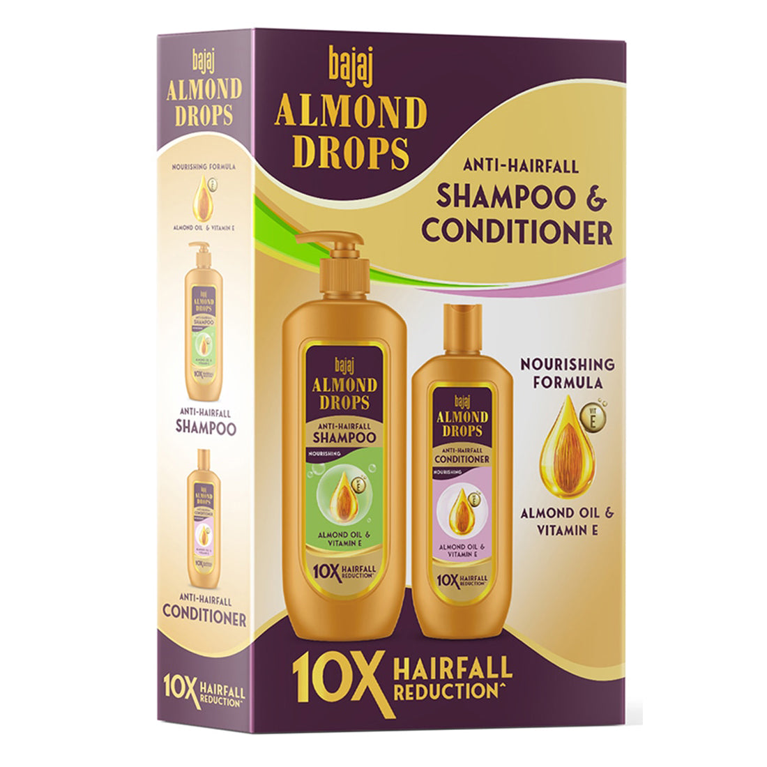 Bajaj Almond Drops Anti Hairfall Shampoo & Conditioner 515ml