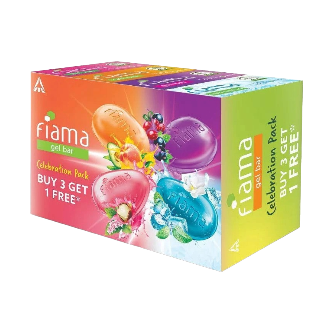 Fiama Gel Bar Celebration Pack Buy 3 Get 1 Free 300gm