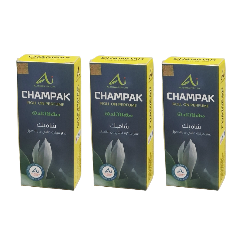 Al Ishwa Perfume Champak Roll On Perfume 6ml Pack Of 3