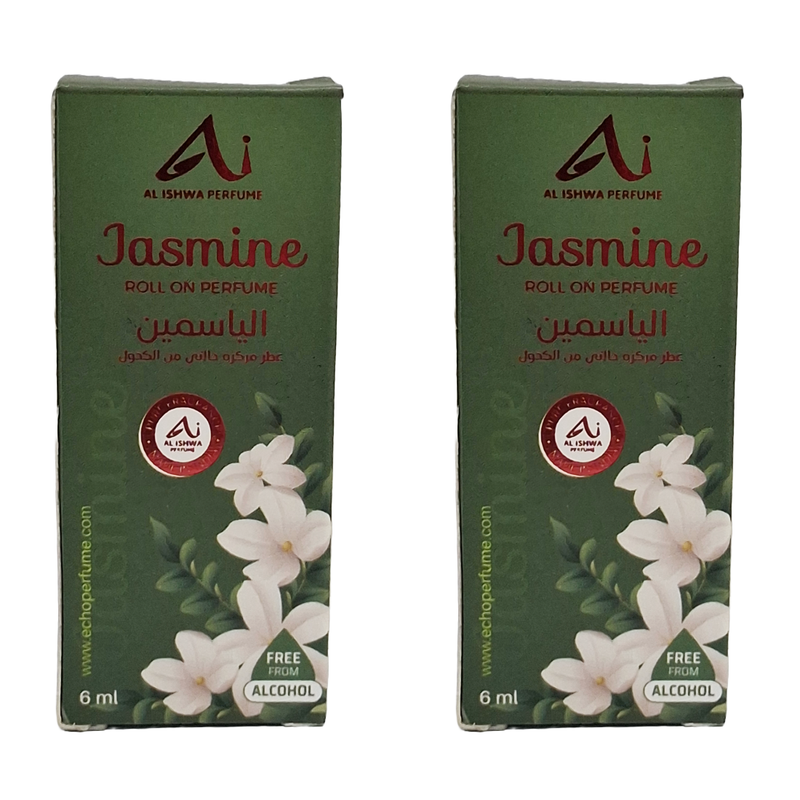 Al Ishwa Perfume Jasmine Roll On Perfume 6ml Pack Of 2