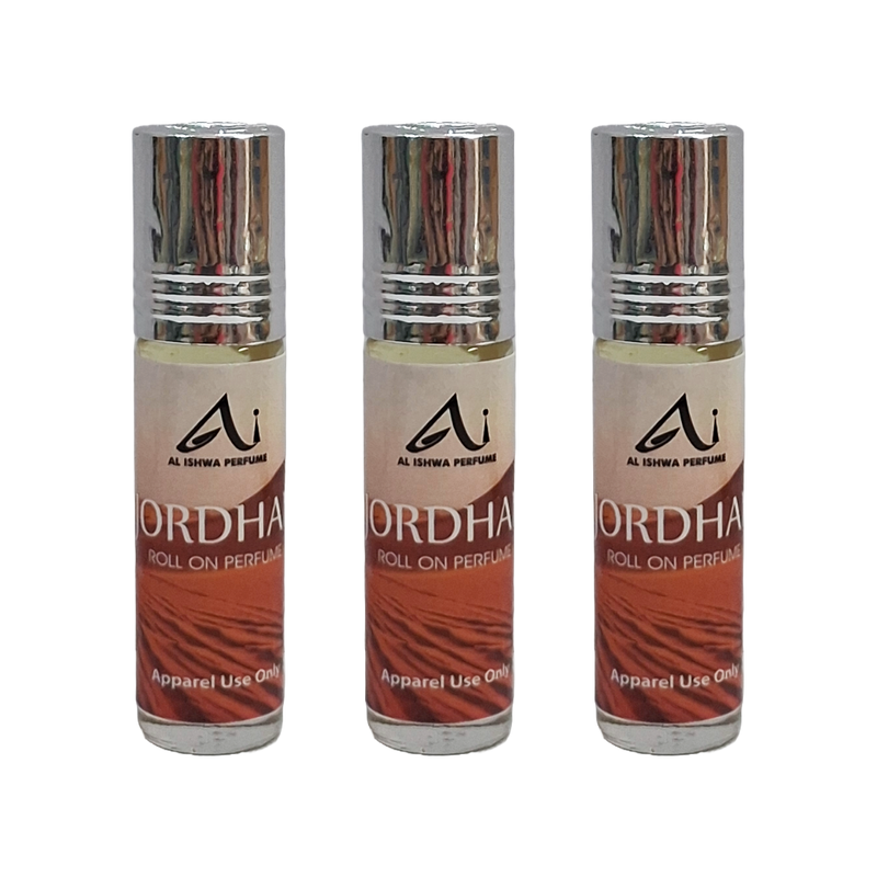 Al Ishwa Jordhan Roll On Attar Free From Alcohol 6ml Pack Of 3