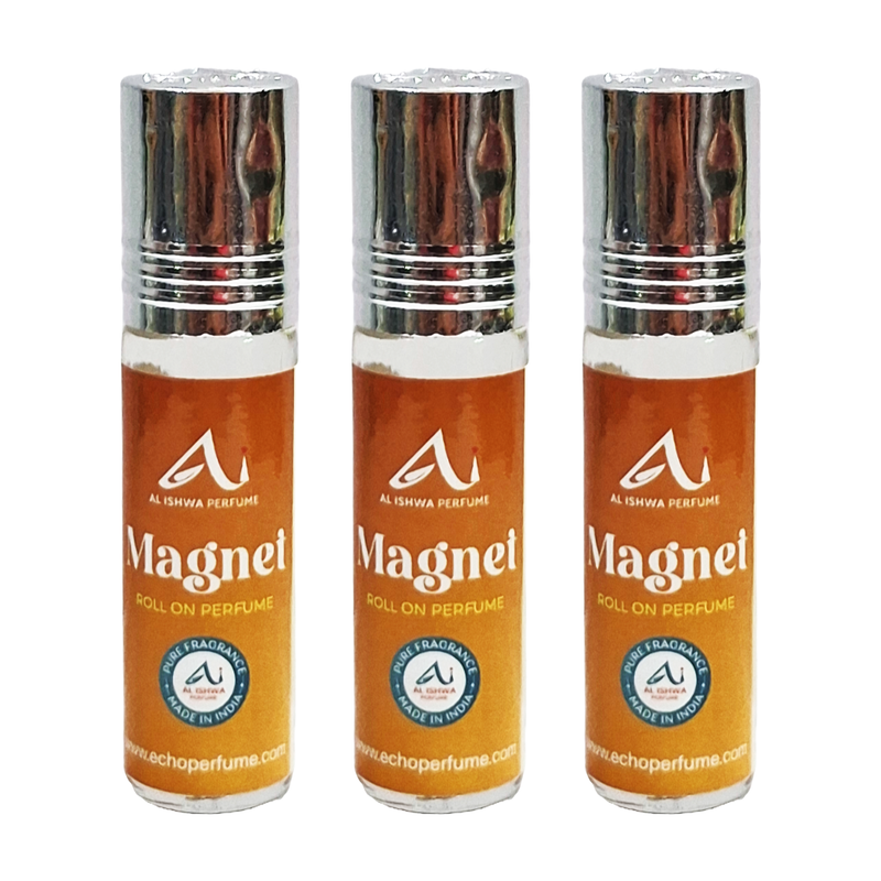 Al Ishwa Magnei Roll On Attar Free From Alcohol 6ml Pack Of 3
