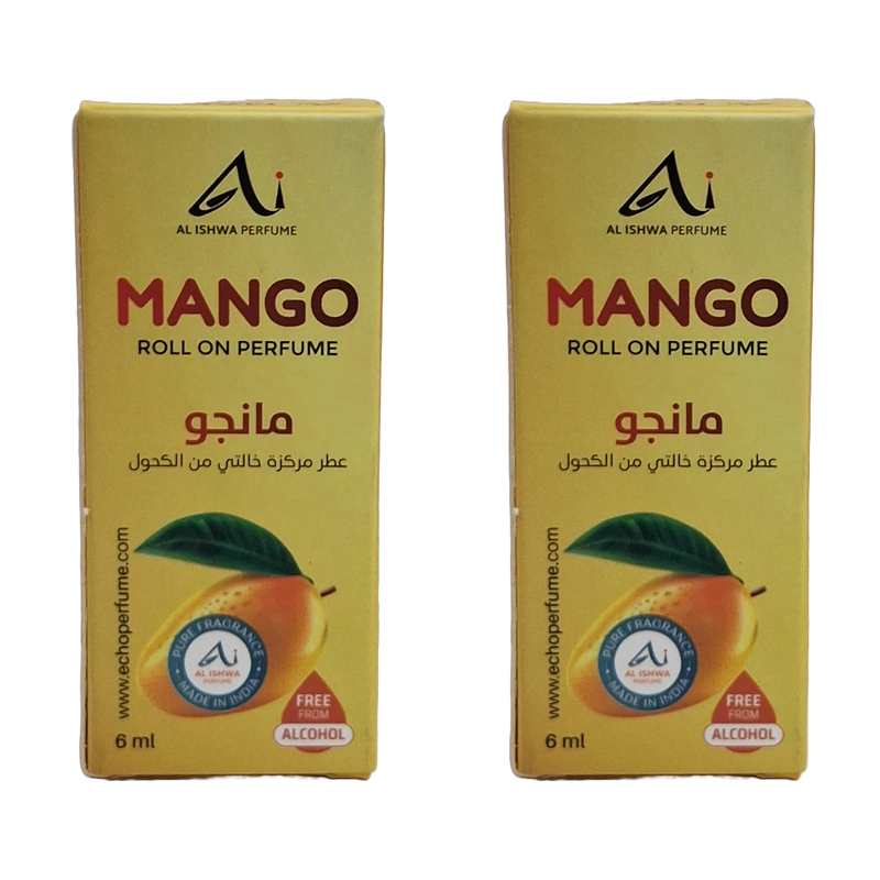 Al Ishwa Perfume Mango Roll On Perfume 6ml Pack Of 2