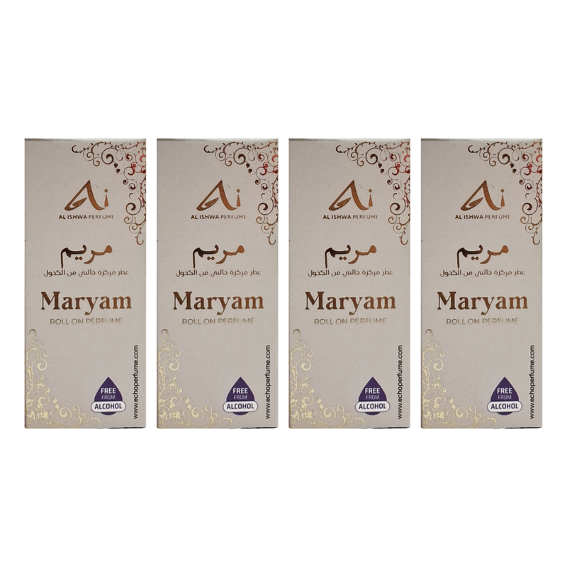 Al Ishwa Perfume Maryam Roll On Perfume 6ml Pack Of 4