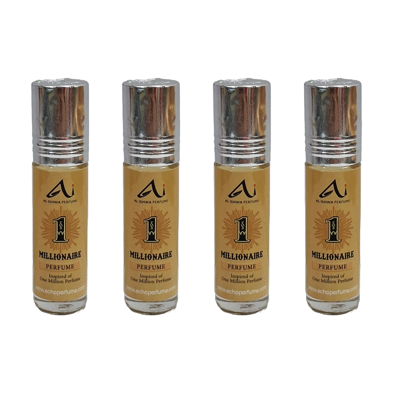 Al Ishwa Millionaire Roll On Attar Free From Alcohol 6ml Pack Of 4