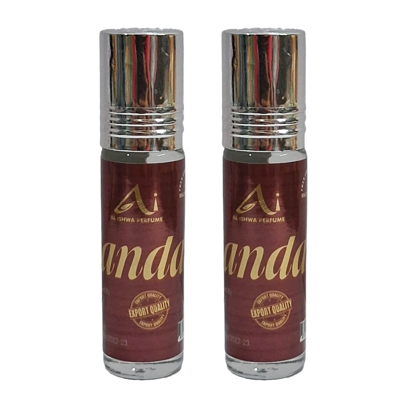 Al Ishwa Sandal Roll On Attar Free From Alcohol 6ml Pack Of 2