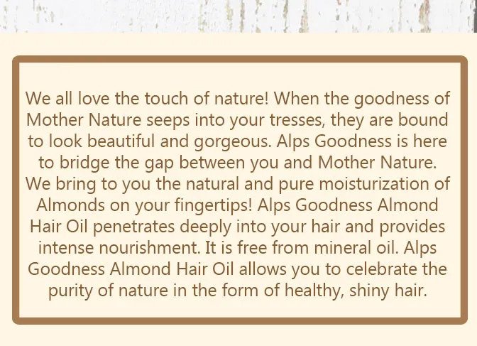Alps Goodness Swiss Love Almond Hair Oil 100ml