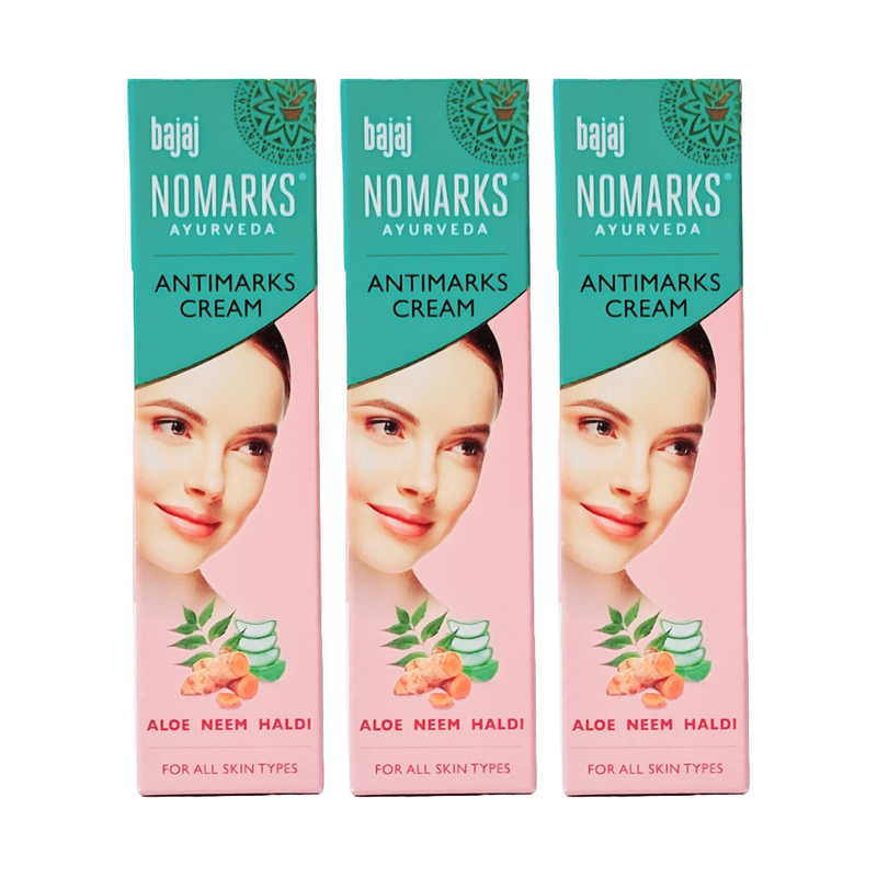 Bajaj Nomarks Ayurveda Antimarks Cream For All Skin Types 25gm Pack Of 3