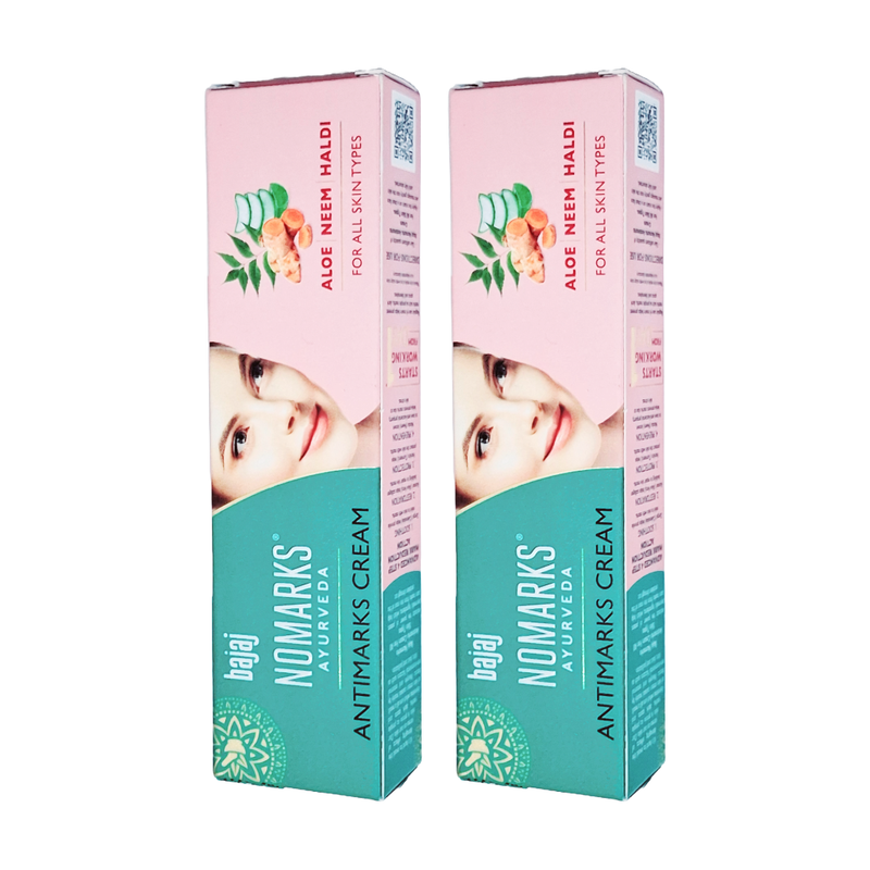 Bajaj Nomarks Skin Care Ayurveda Cream For All Skin Types -25gm Pack Of 2
