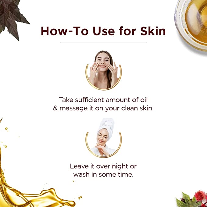 Bajaj Pure Castor Oil Lustrous Hair And Moisturized Skin 200ml