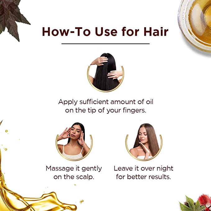 Bajaj 100% Pure Virgin & Cold Pressed Castor Oil 200ml