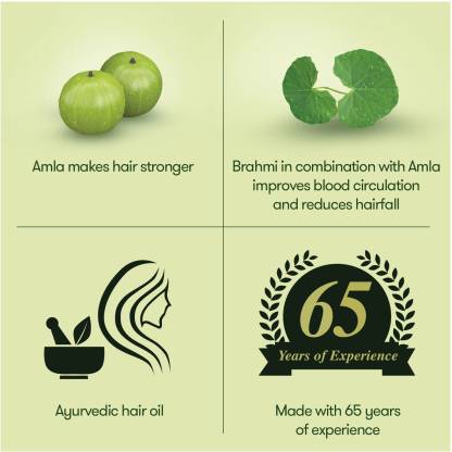 Bajaj Brahmi Amla Ayurvedic Hair Oil 400ml Pack Of 2