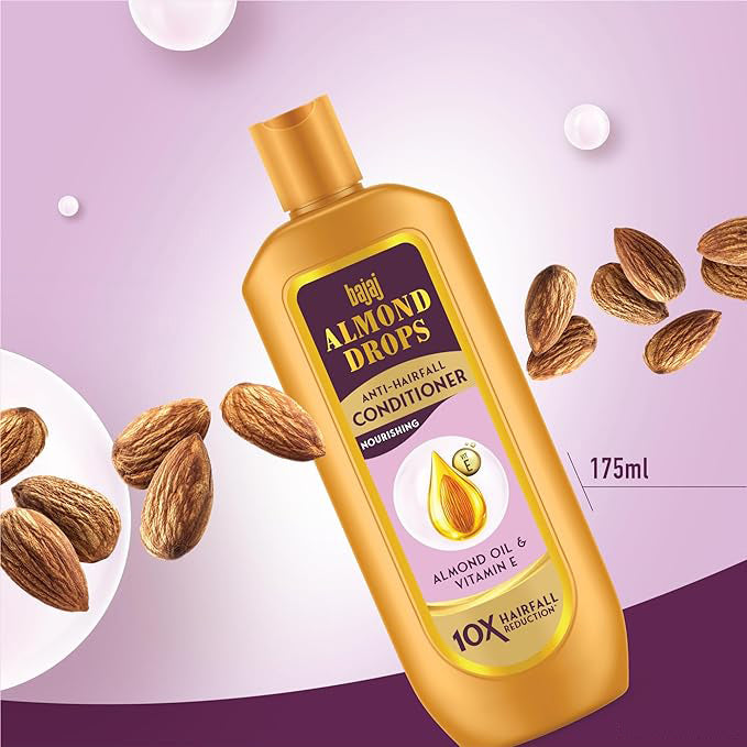 Bajaj Almond Drops Anti-Hairfall Conditioner 175ml Pack Of 2