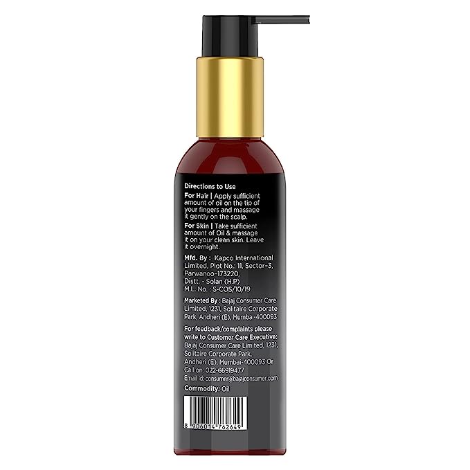 Bajaj 100% Pure Virgin & Cold Pressed Kalonji Oil 200ml
