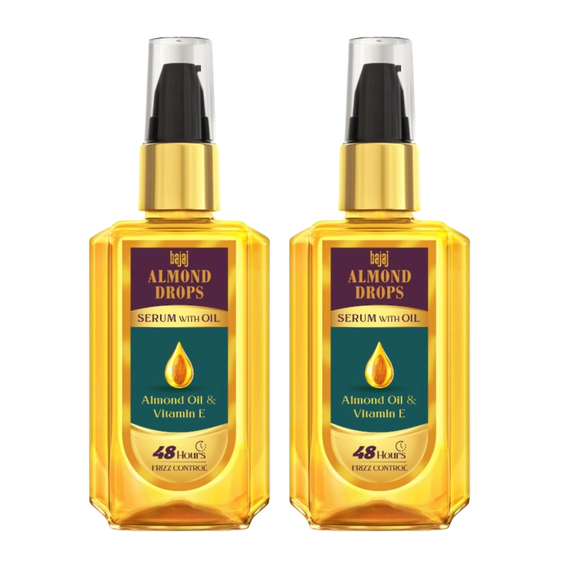 Bajaj Almond Drops Hair Serum With Oil 50ml Pack Of 2