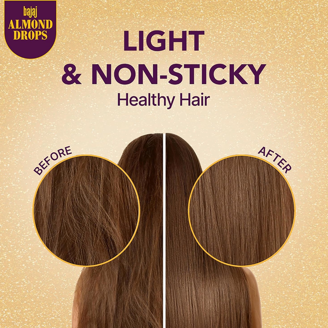 Bajaj Non Sticky Almond Drops With Vitamin E Hair Oil 190ml