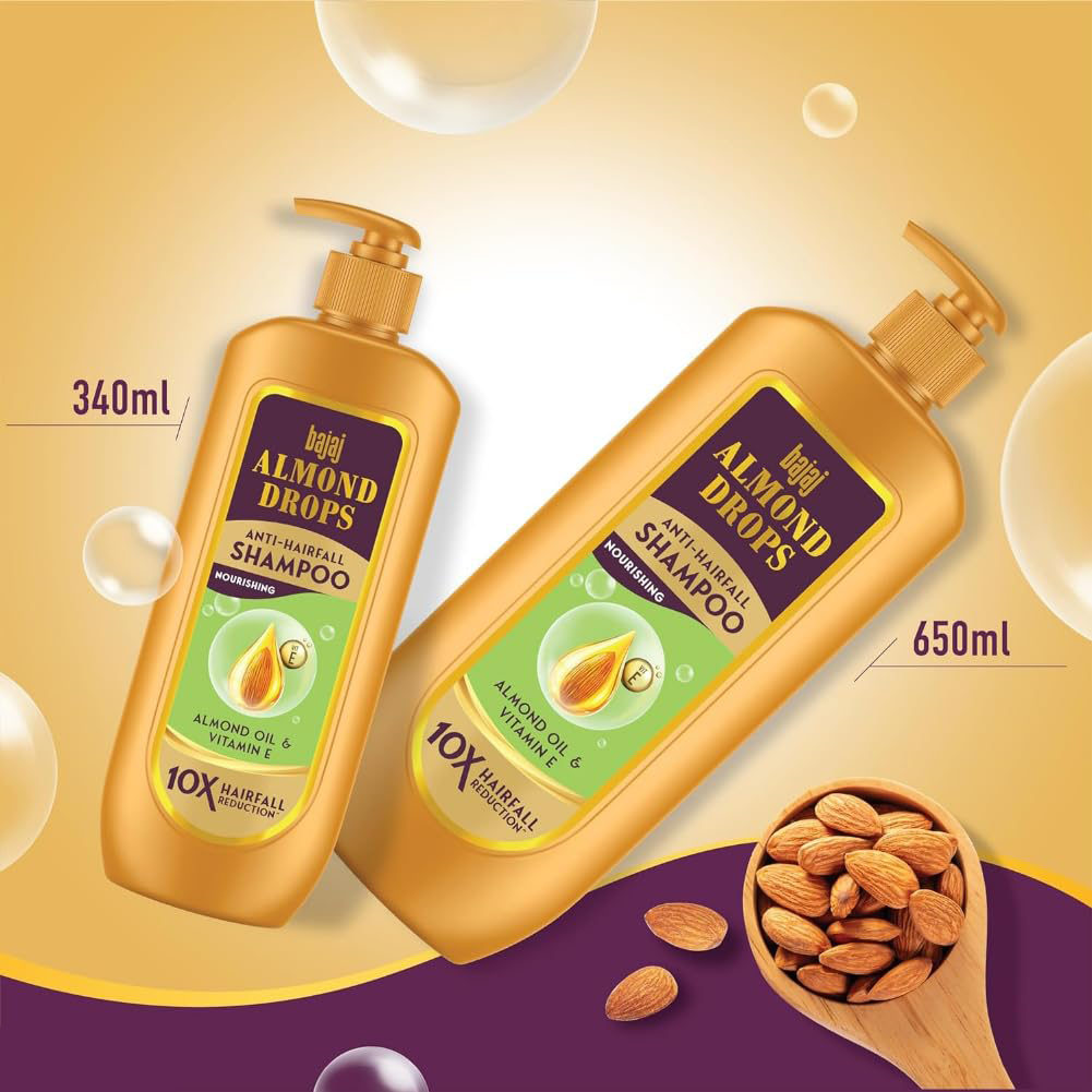 Bajaj Almond Drops Anti Hairfall Shampoo 340ml