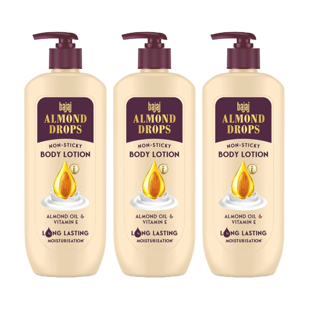 Bajaj Almond Drops Nourishing Body Lotion 400ml Pack Of 3