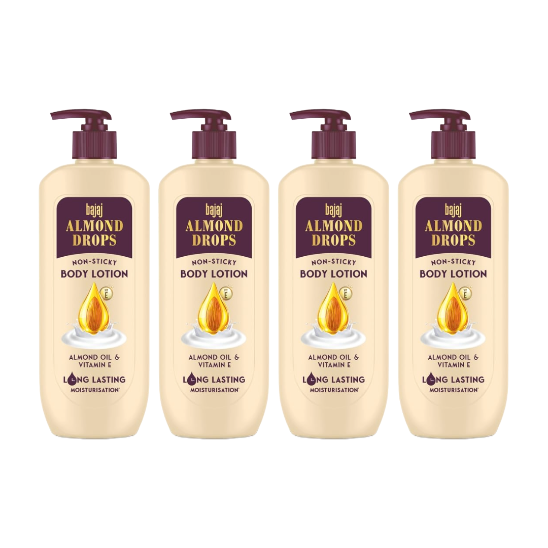 Bajaj Almond Drops Nourishing Body Lotion 400ml Pack Of 4
