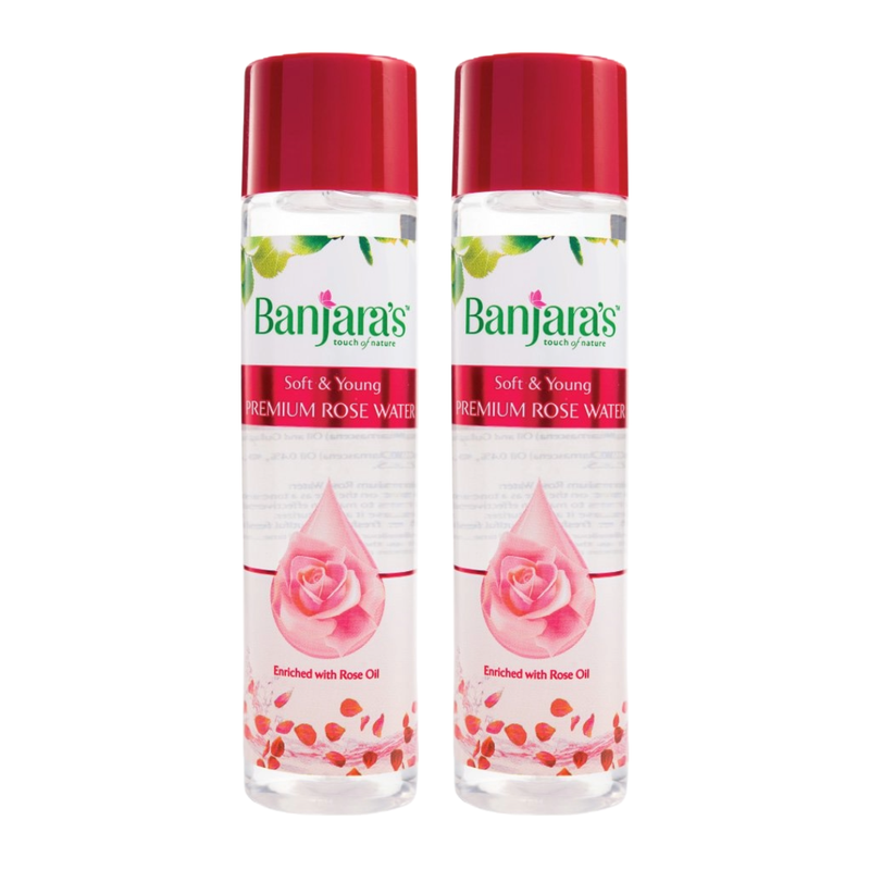 Banjaras Soft And Young Premium Rose Water 120ml Pack Of 2