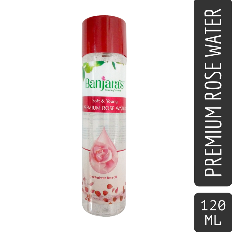 Banjaras Touch Of Nature Soft And Young Premium Rose Water -120ml