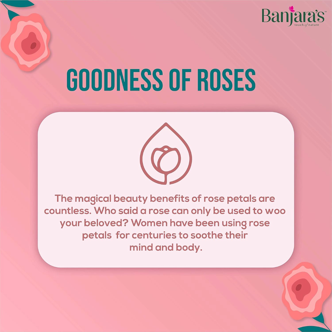 Banjaras Soft And Young Premium Rose Water 120ml