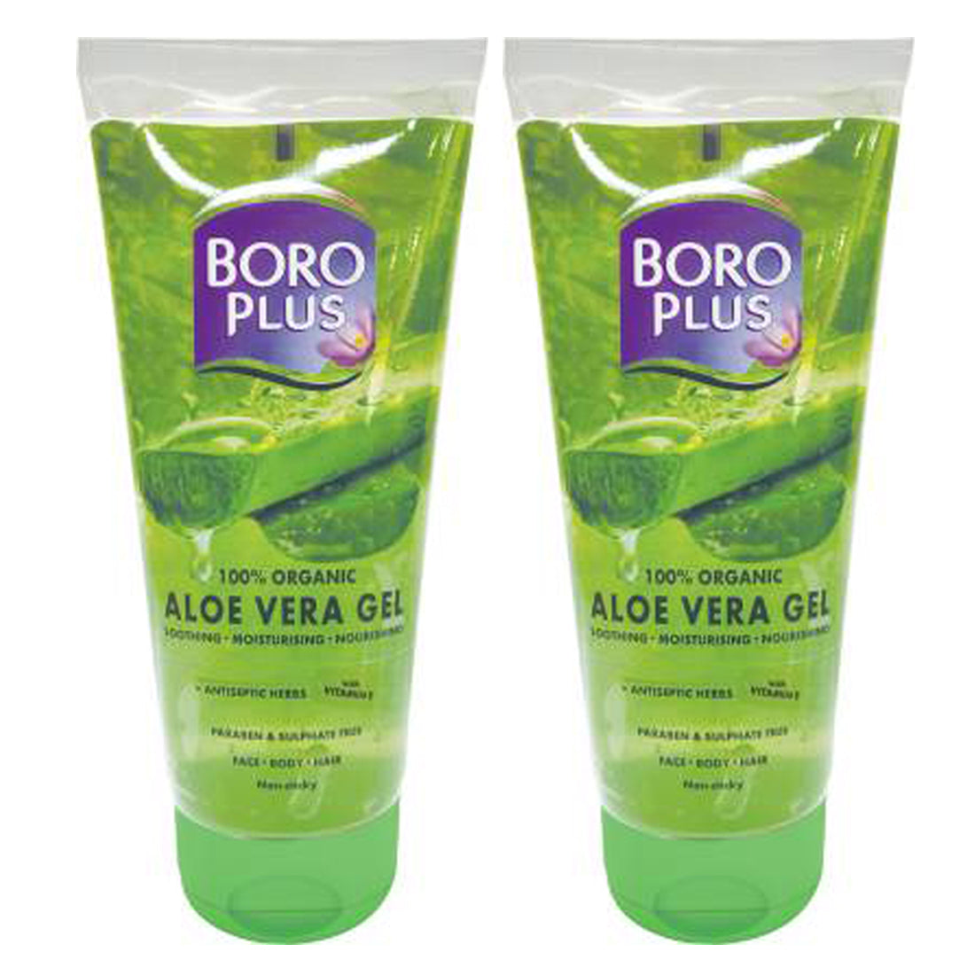 Boro Plus Aloevera Gel For Face Body And Hair 150ml Pack Of 2