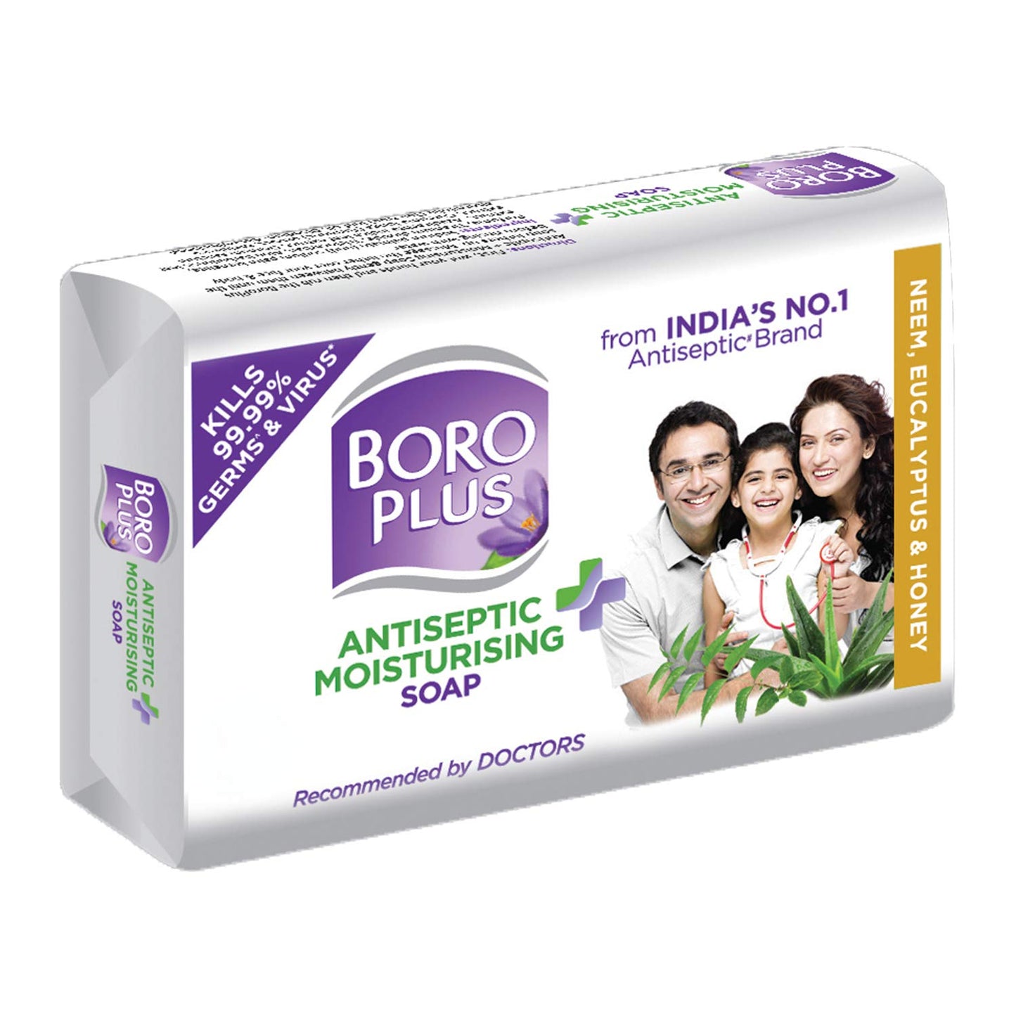 Boro Plus Antiseptic Moisturising Soap Neem Eucalyptus & Honey 125gm