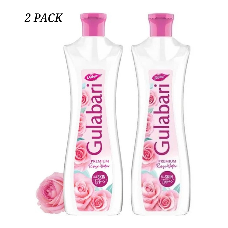 Dabur Premium Gulabari Rose Water Skin Glow 400ml Pack Of 2