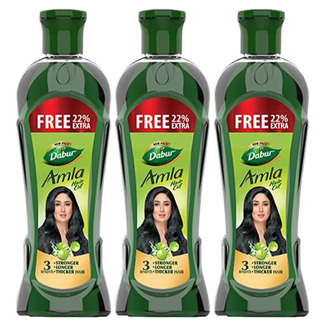 Dabur Amla Hair Oil Stronger Longer Thicker Hair 90ml Pack Of 3