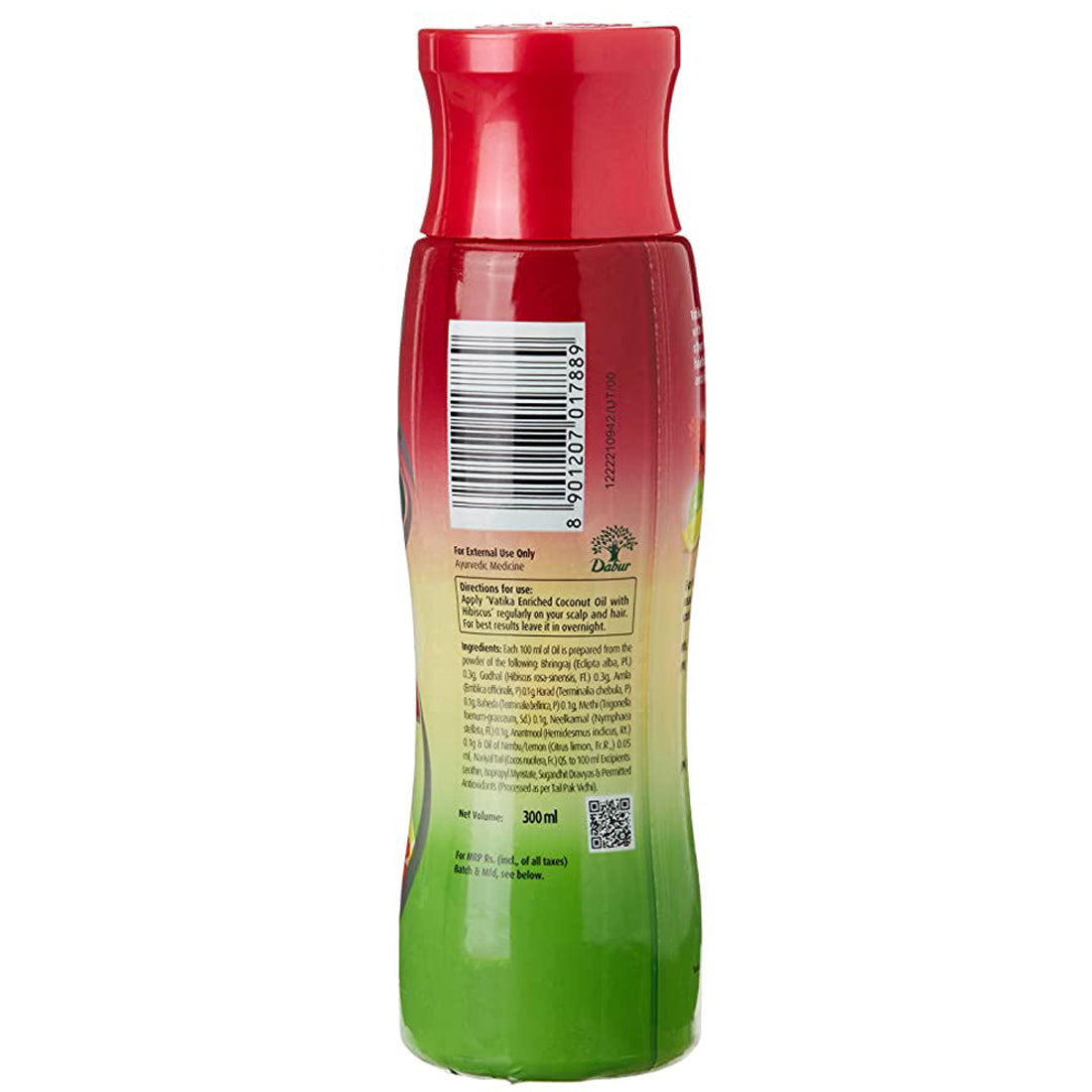 Dabur Vatika Coconut Hair Oil With Hibiscus Extra Hair Fall Control 300ml