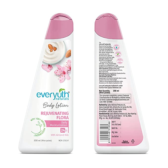 Everyuth Naturals Body Lotion Rejuvenating Flora 200ml