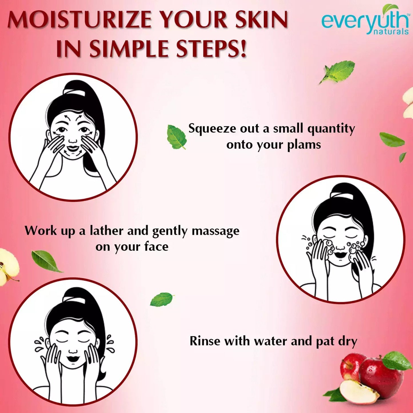 Everyuth Naturals Moisturizing Fruit Face Wash 150gm Pack Of 3