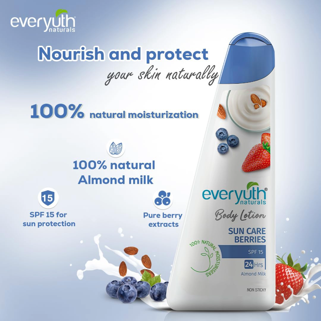Everyuth Naturals Sun Care Berries Body Lotion 100ml