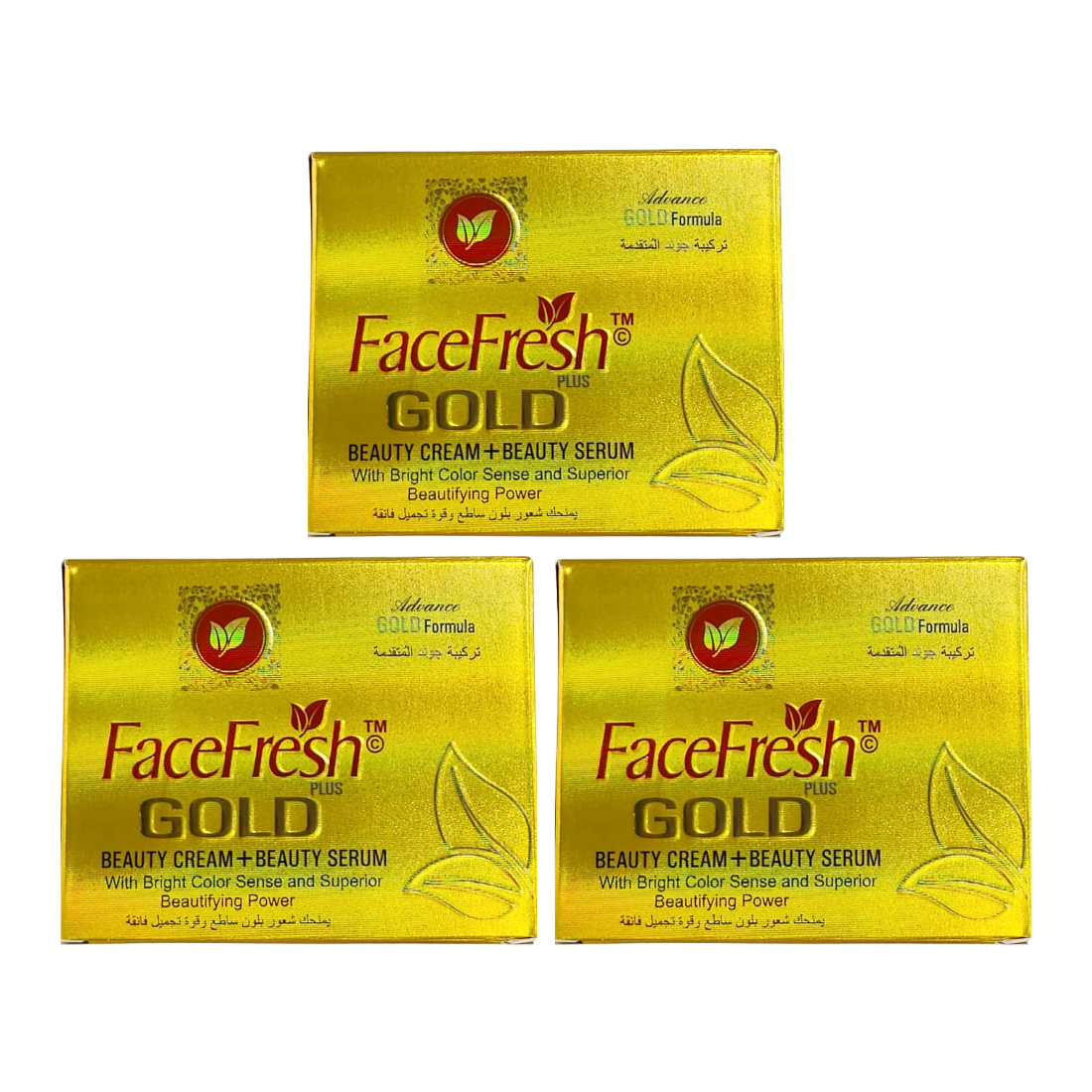 FaceFresh Gold Beauty Cream With Beauty Serum 30gm Pack Of 3