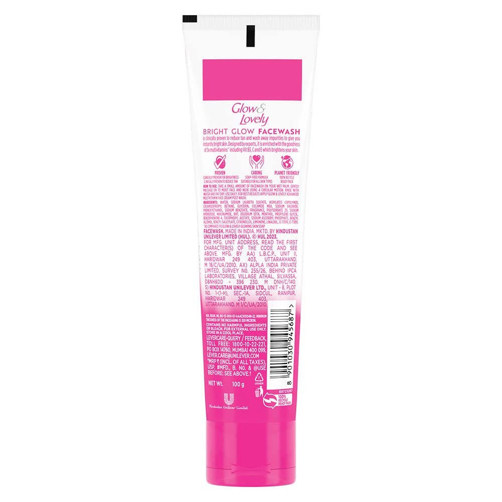 Fair And Lovely Bright Glow Face Wash 100gm