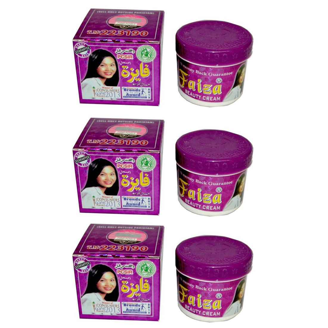 Faiza-Ponia Beauty Cream 45gm Pack Of 3