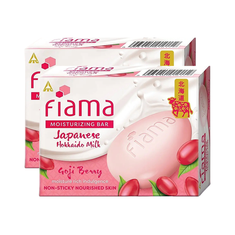 Fiama Moisturizing Bar Japanese Hokkaido Milk Goji Berry 125gm Pack Of 2