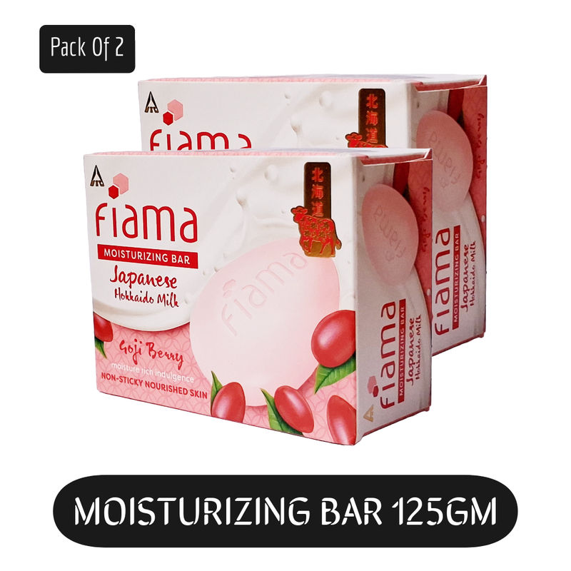 Fiama Japanese Hokkaido Milk Goji Berry Soap 125gm Pack Of 2