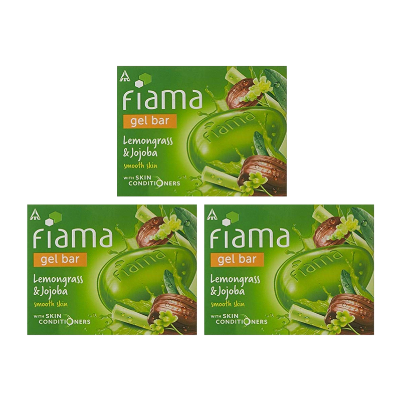 Fiama Lemongrass And Jojoba Gel Bar -125gm Pack Of 3