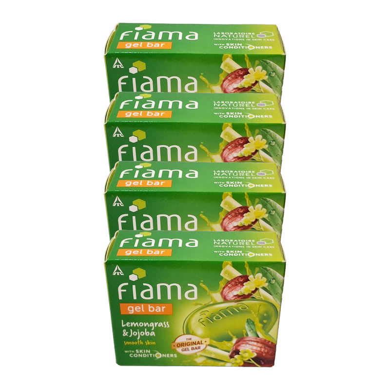Fiama Skin Conditioners Lemongrass And Jojoba Gel Bar 125gm Pack Of 4