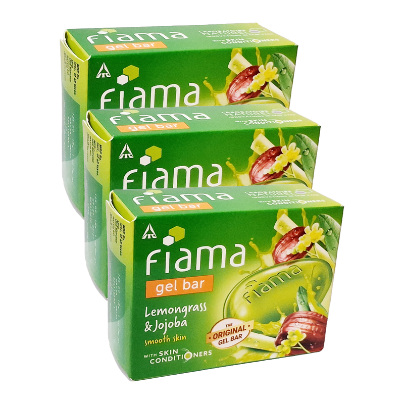 Fiama Body Care Lemongrass And Jojoba Gel Bar -125gm Pack Of 3