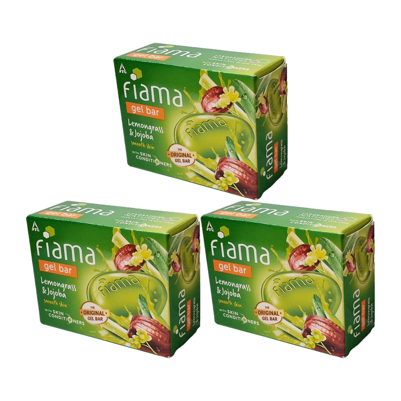 Fiama Smooth Skin Lemongrass And Jojoba Soap (125gm) Pack Of 3