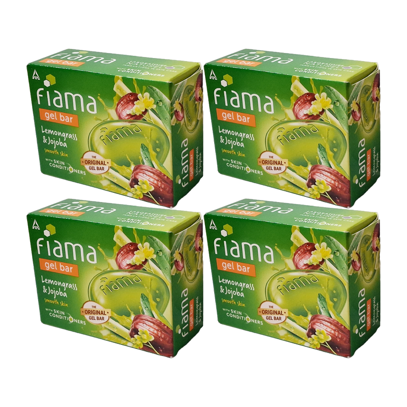 Fiama Smooth Skin Lemongrass And Jojoba Soap (125gm) Pack Of 4