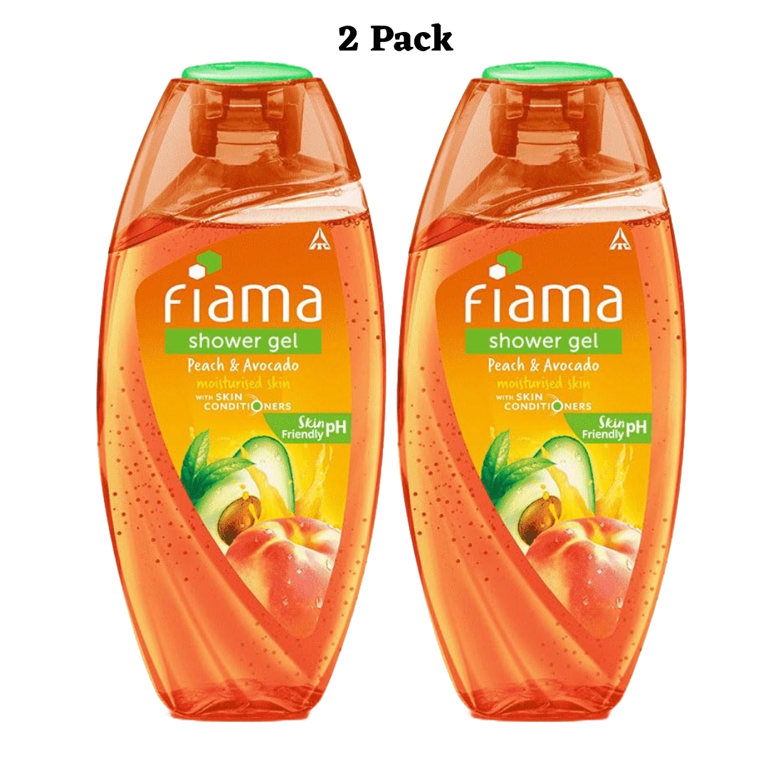 Fiama Shower Gel Peach And Avocado Moisturised Skin 250ml Pack Of 2
