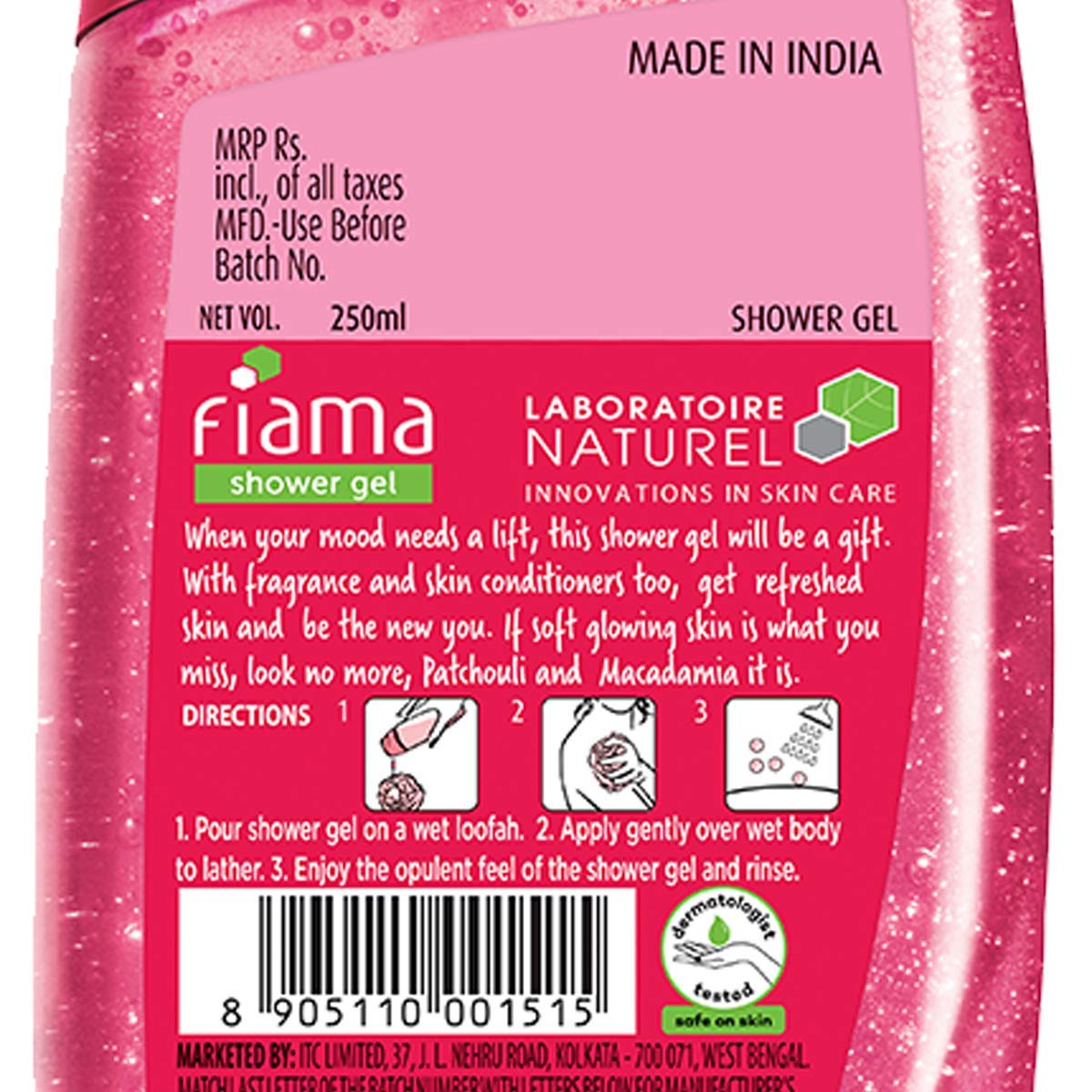 Fiama Shower Gel Patchouli And Macadamia Smooth Skin 250ml