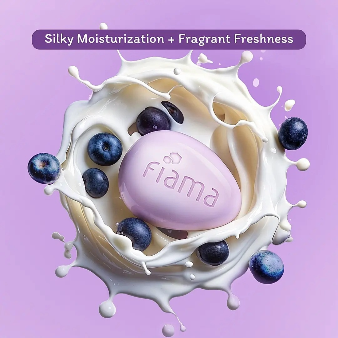 Fiama Moisturizing Bar Japanese Hokkaido Milk Acai Berry 125gm Pack Of 4