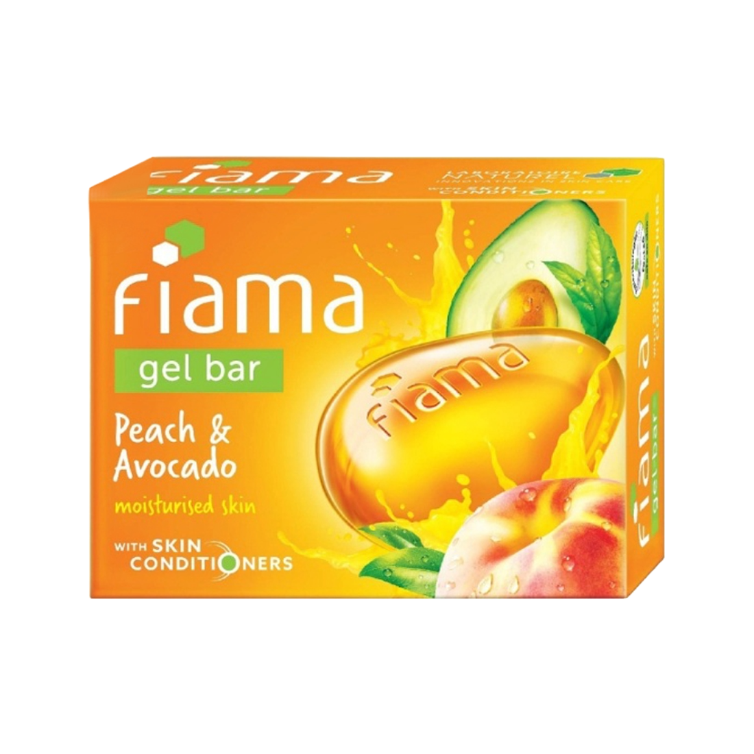 Fiama Gel Bar Peach And Avocado Moisturised Skin 125gm