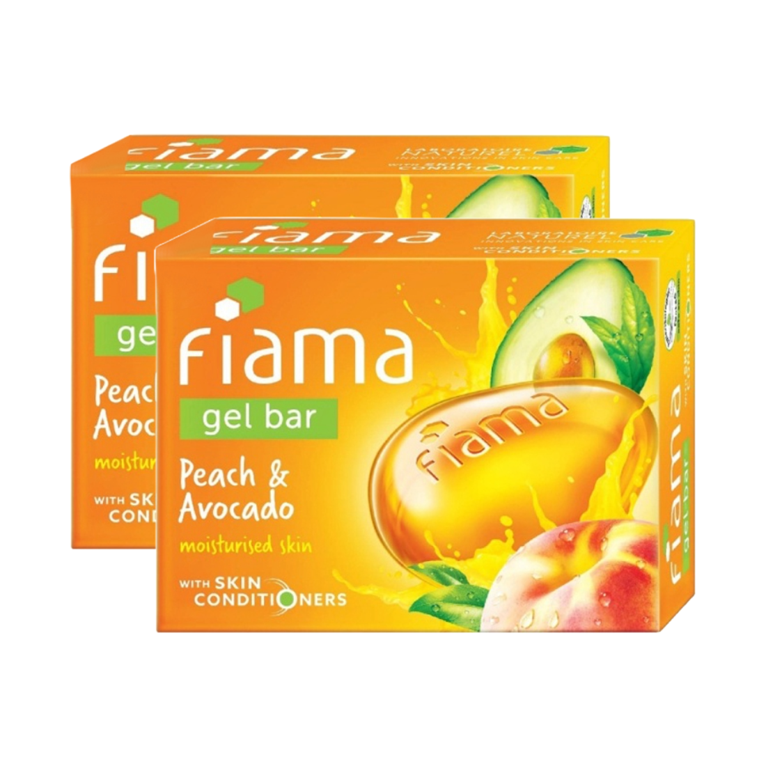 Fiama Gel Bar Peach And Avocado Moisturised Skin 125gm Pack Of 2