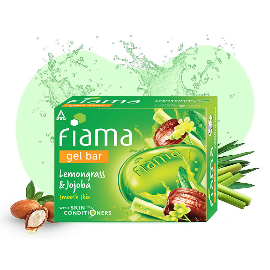 Fiama Gel Bar Lemongrass And Jojoba Smooth Skin 125gm Pack Of 3